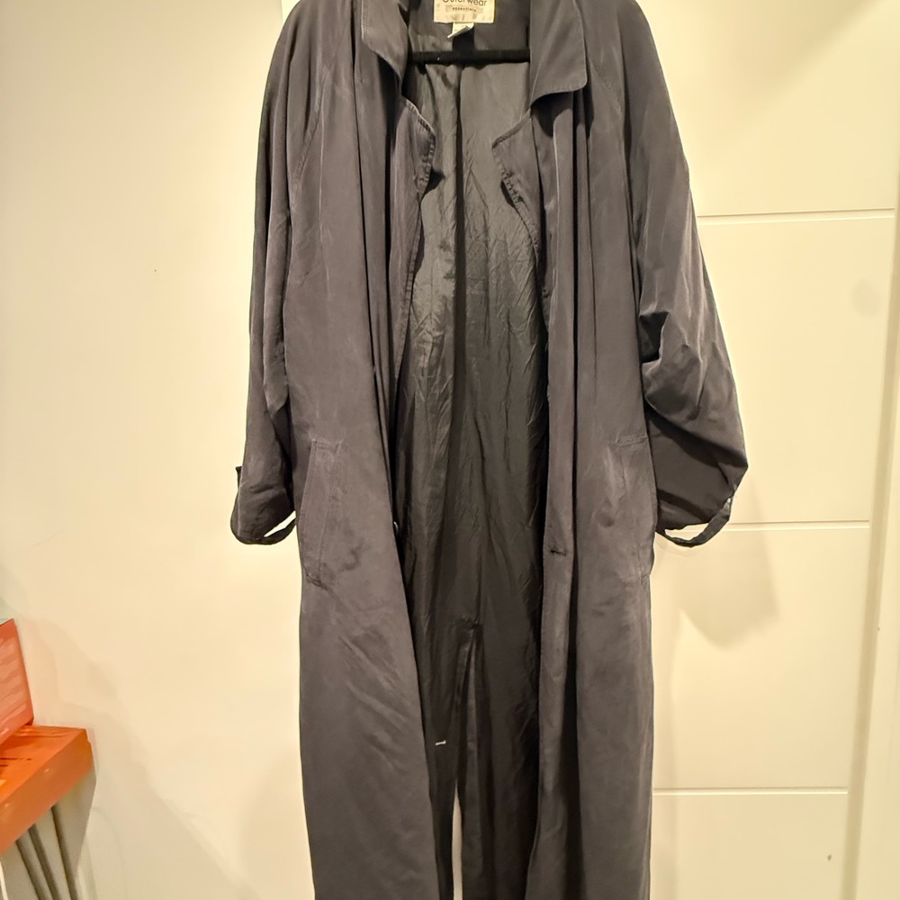 Womens Dark Gray Overcoat